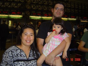 Guardando lugar no Check-In da Air Canada